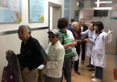 滬東街道 關愛社區老黨員，健康體檢暖人心